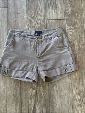 Banana Republic Outlet Light Brown Beach  Linen-Blend Women’s Shorts size 8